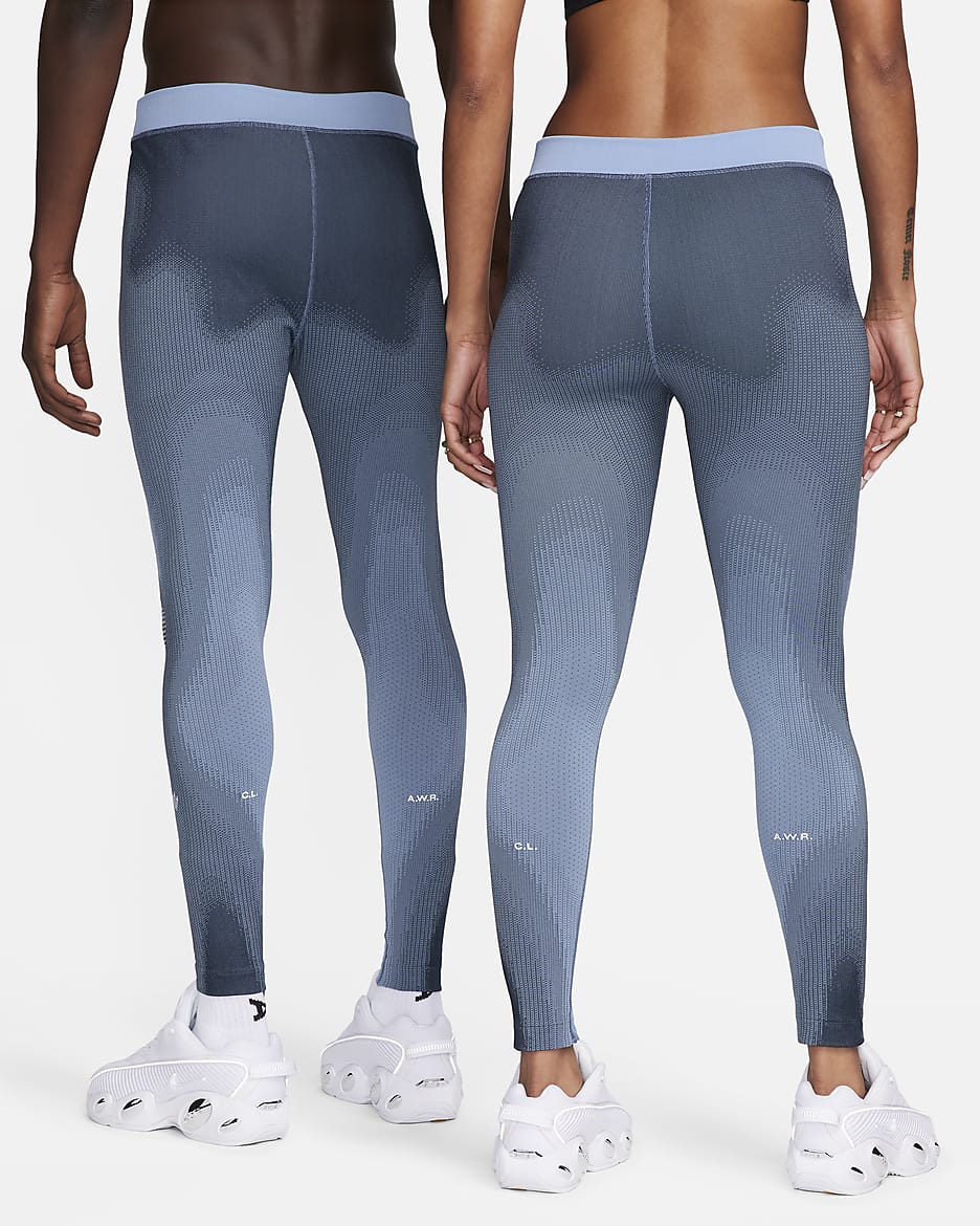 Nike running tights blue online